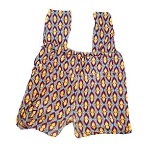 LuLaRoe Tall & Curvy Spandex Blend Leggings Turquoise Purple Yellow